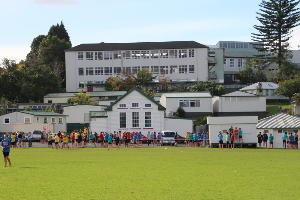School buildings - view from sport fields