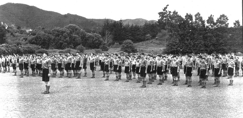 1940s cadets on parade