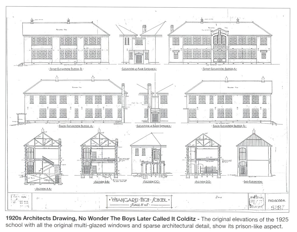 1920s Architects drawing of the new school