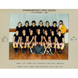 1982 Hockey 1st XI