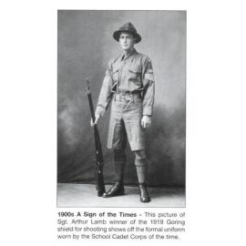 1900s Sgt. Arthur Lamb