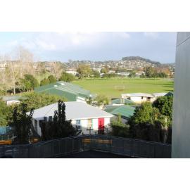 View from school over the sports fields