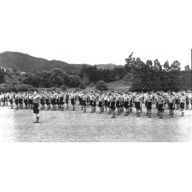 1940s cadets on parade